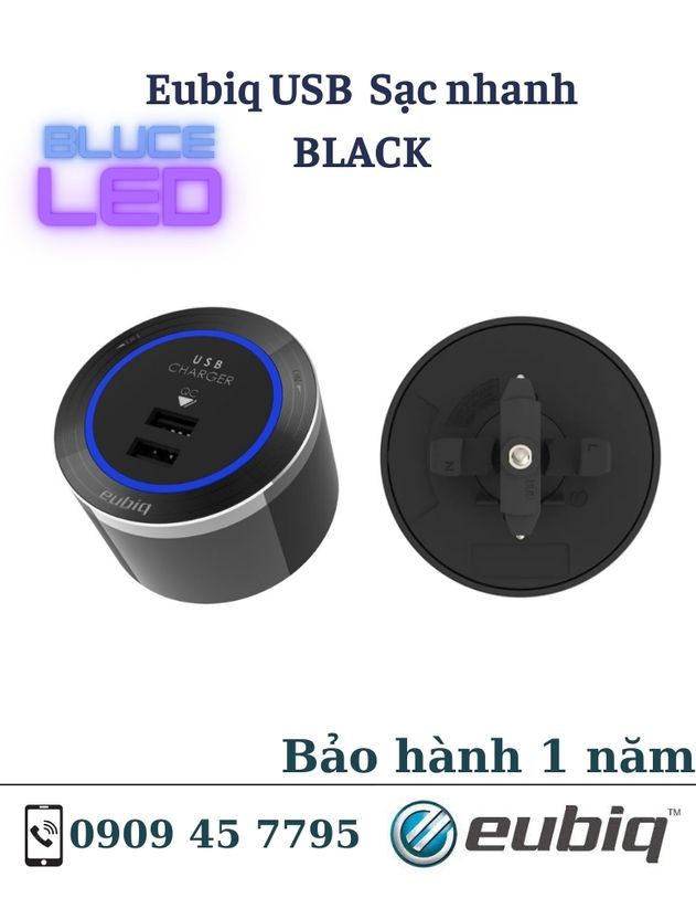 Eubiq USB Sạc Nhanh ( Màu đen )